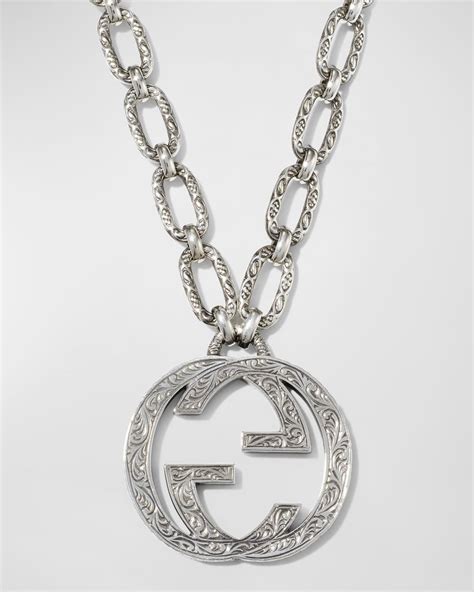 interlocking g gucci necklace|gucci interlocking g necklace men's.